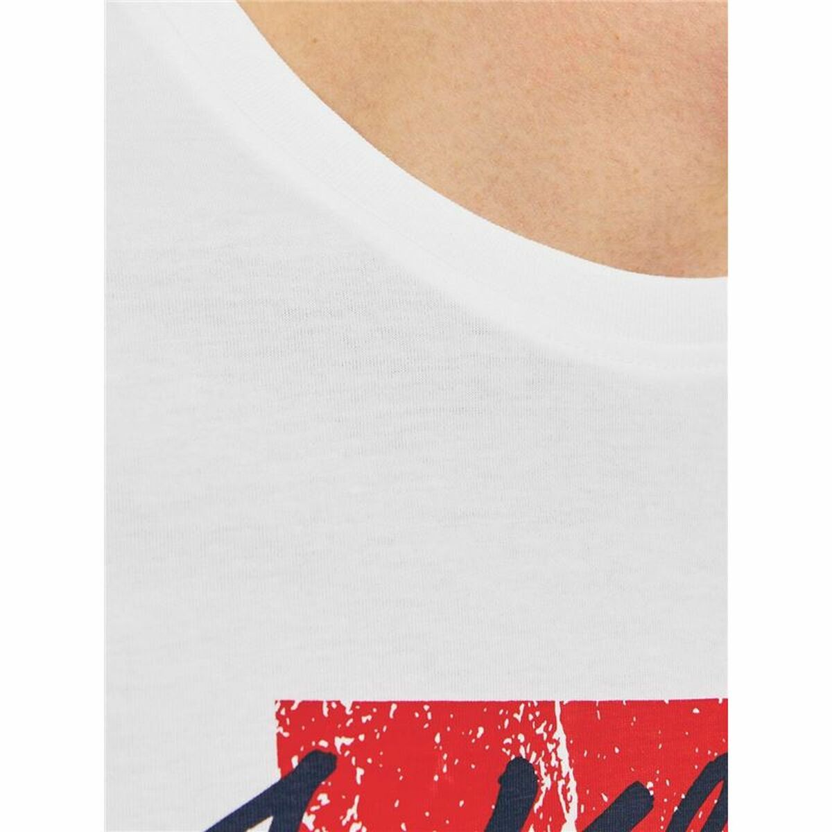 Herren Short Sleeve T-Shirt Jack & Jones tiley White